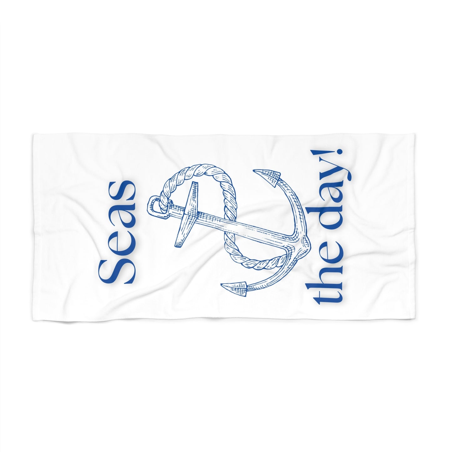 Seas the day! Anchor Beach Towel