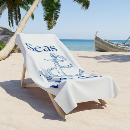 Seas the day! Anchor Beach Towel