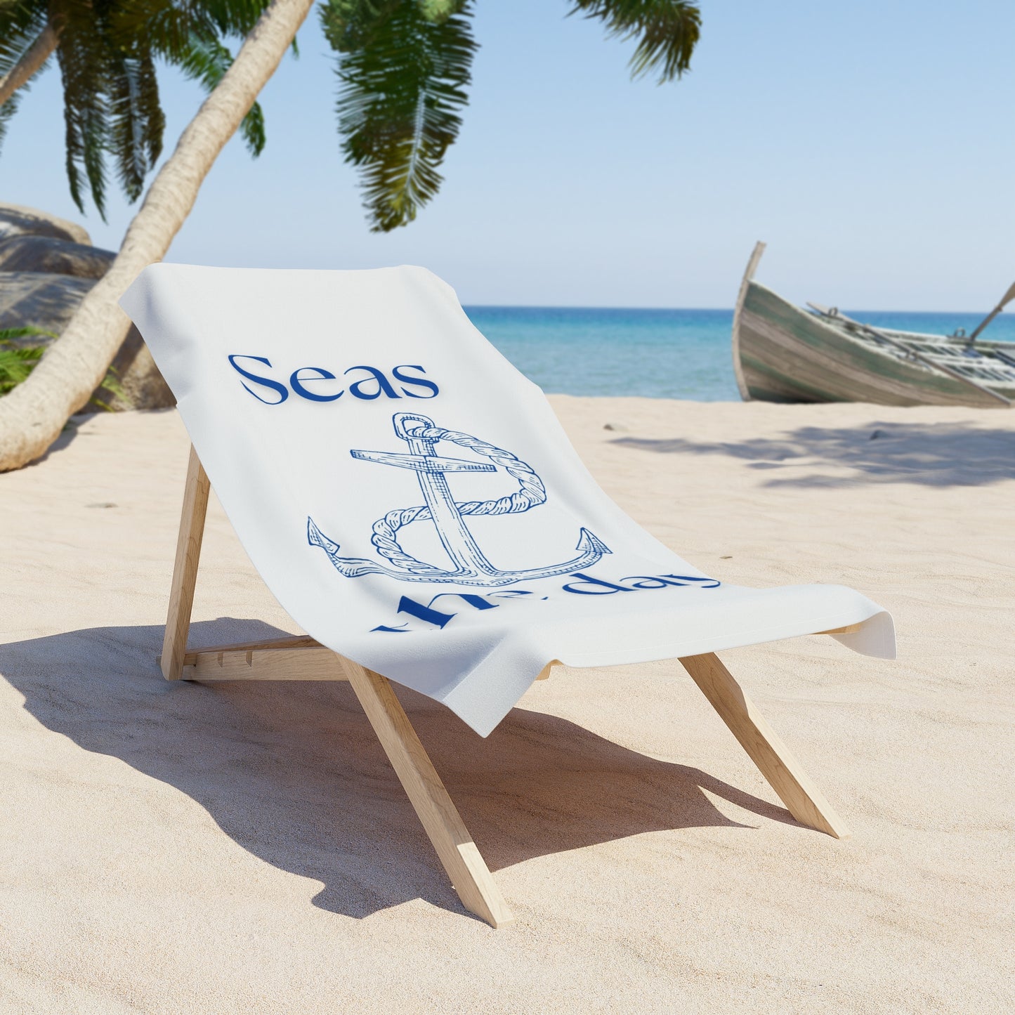 Seas the day! Anchor Beach Towel