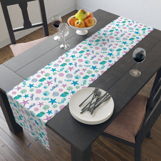 Purple Shells Table Runner