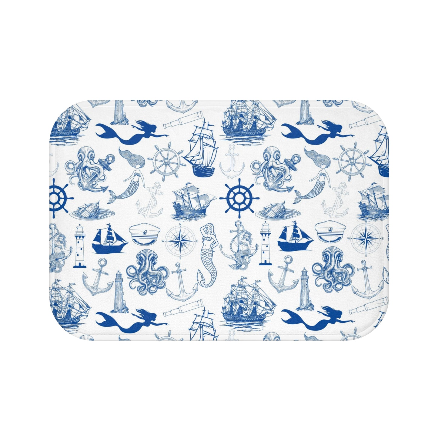 Nautical Mermaid Bath Mat