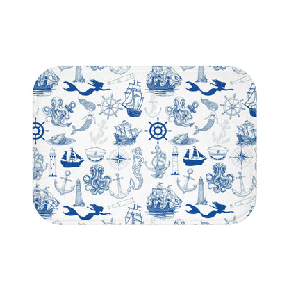 Nautical Mermaid Bath Mat