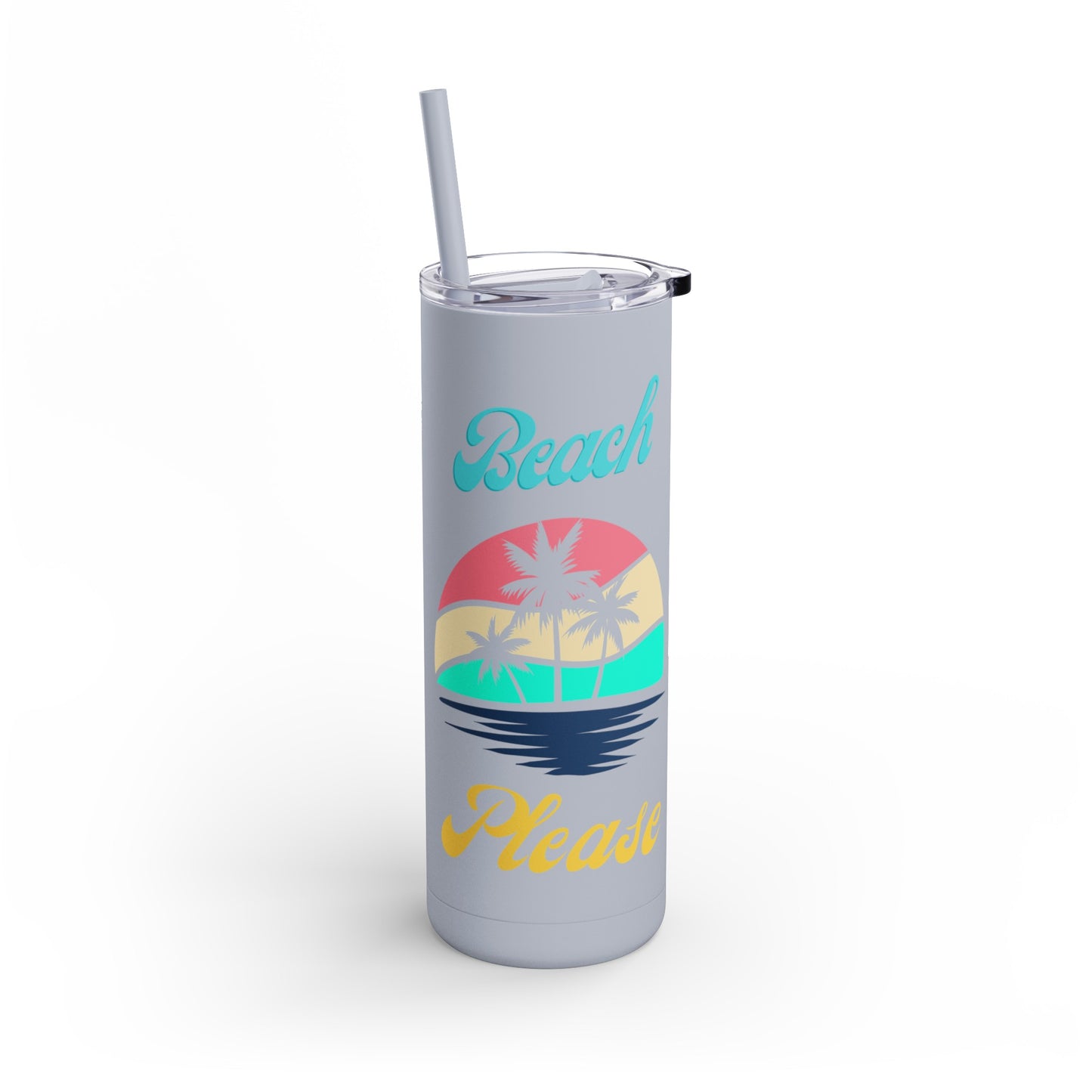 Beach Please Maars Maker Skinny Matte Tumbler, 20oz