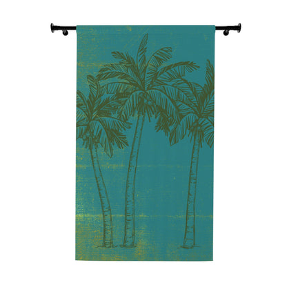 Three Palm Trees Window Curtains (1 Piece)