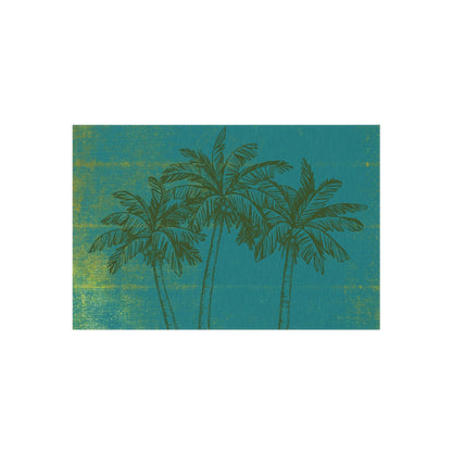 3 Palm Trees Outdoor Rug - Creative Coastal Decor