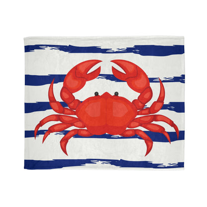 Red Crab Soft Polyester Blanket