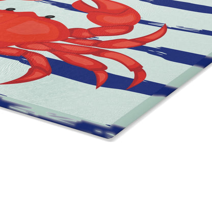 Crab Glass Cutting Board