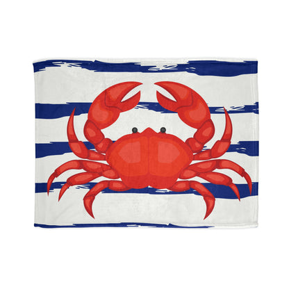 Red Crab Soft Polyester Blanket