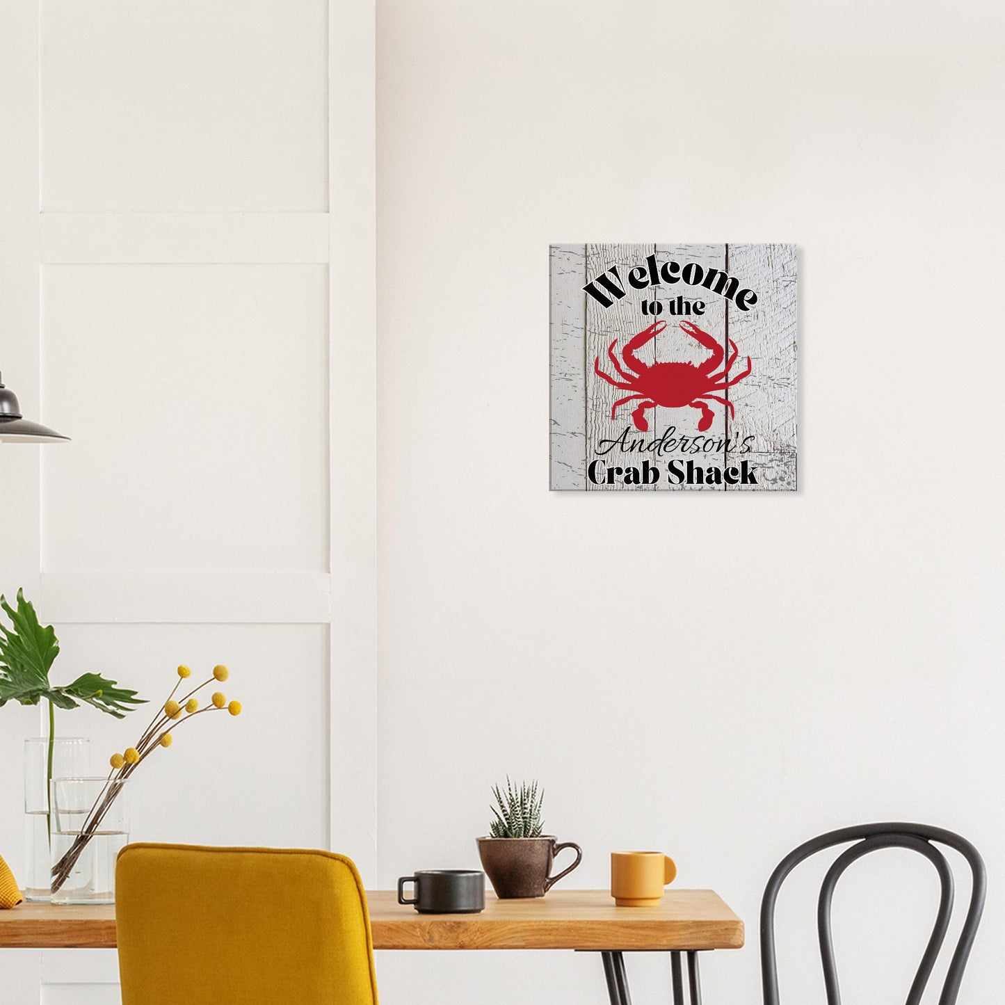 Welcome To The Crab Shack - Personalized Canvas