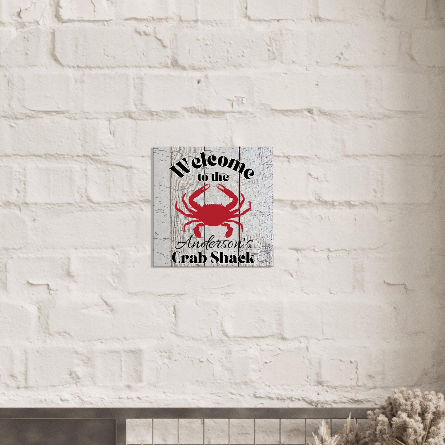 Welcome To The Crab Shack - Personalized Canvas