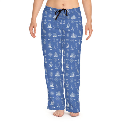 Blue Nautical Women's Pajama Pants