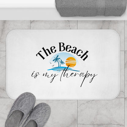 The Beach is My Therapy Bath Mat