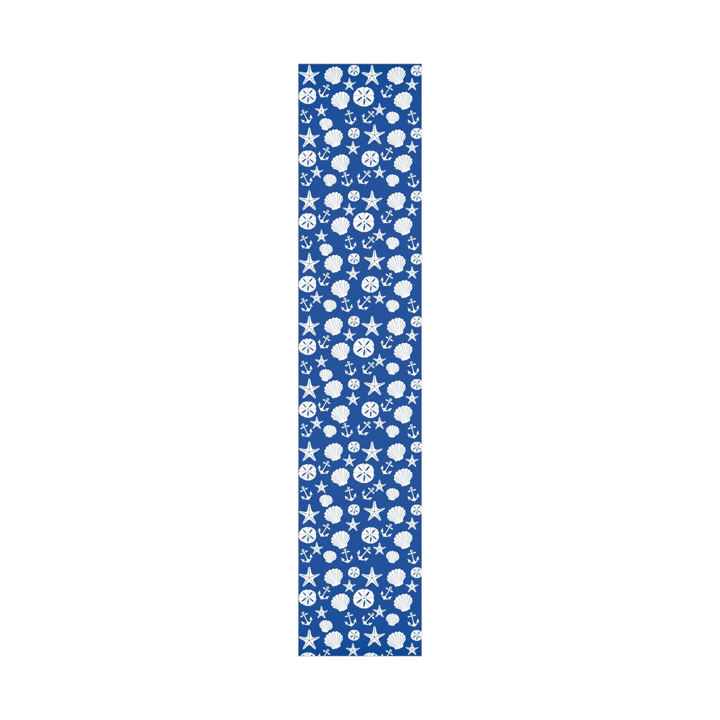 Blue and White Anchors and Shells Gift Wrap Papers