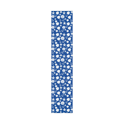 Blue and White Anchors and Shells Gift Wrap Papers