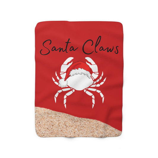 Santa Claws Sherpa Fleece Blanket