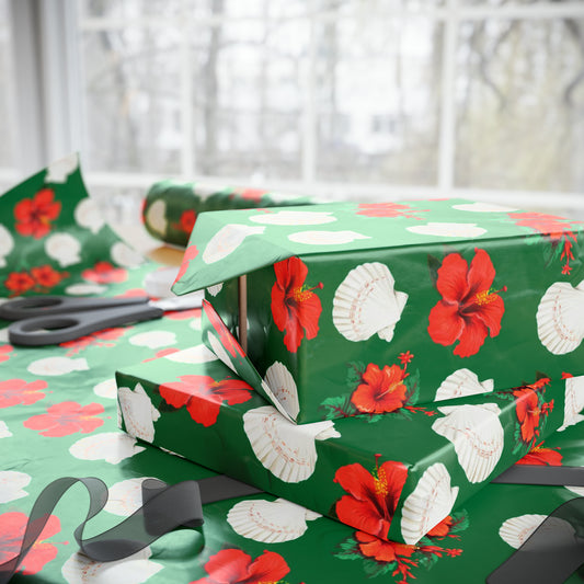 Holiday Hibiscus Wrapping Papers