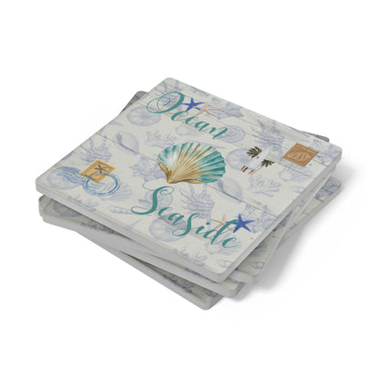 Seaside Soapstone Coasters