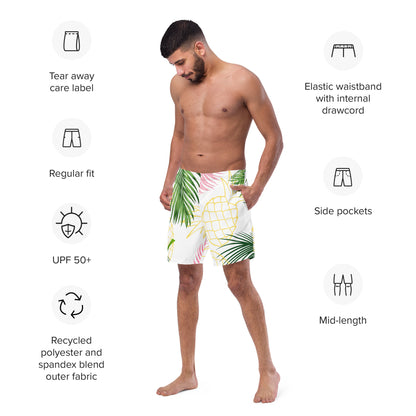 Tropical Pineapple Men's swim trunks