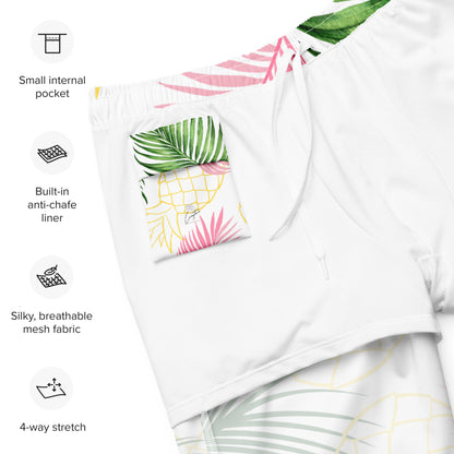 Tropical Pineapple Men's swim trunks