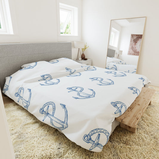 Anchors Duvet Cover - Creative Coastal Decor