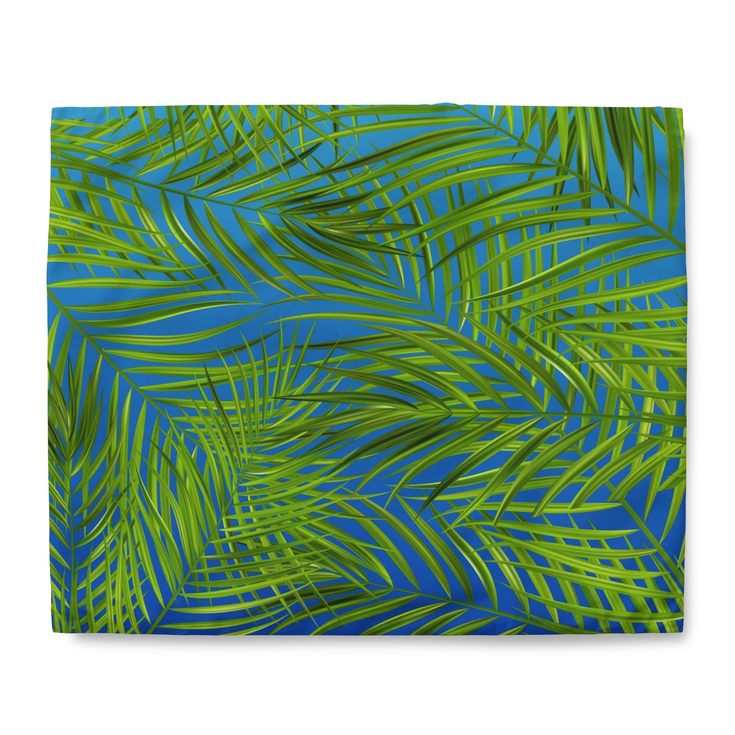 Tropical Palm Leaves Duvet Cover