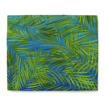 Tropical Palm Leaves Duvet Cover