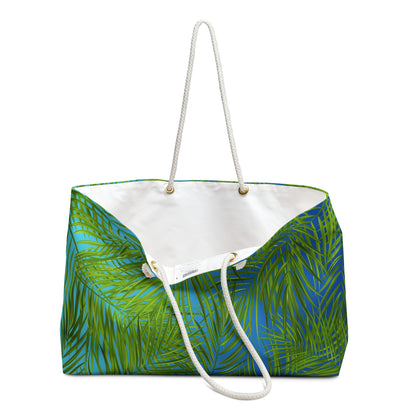 Tropical Palm Leaves Weekender Bag