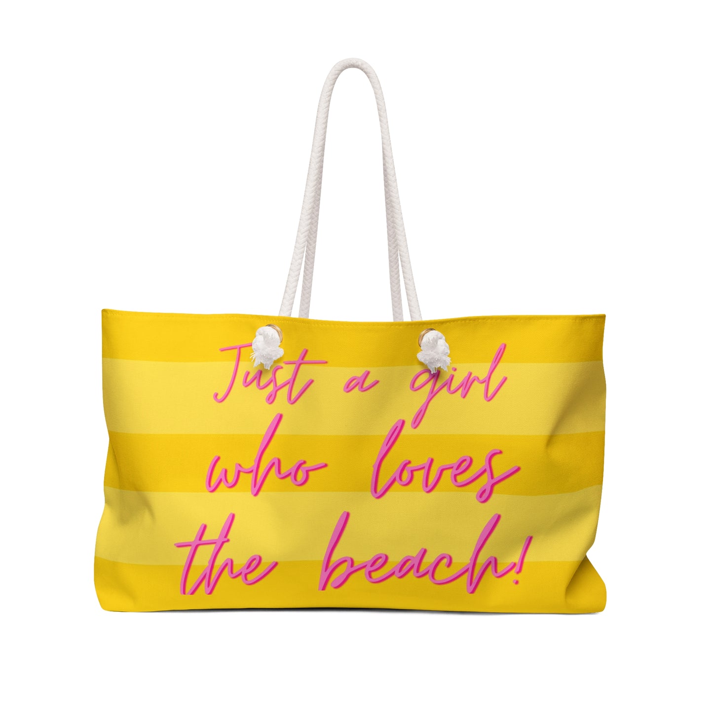 Just a girl who loves the beach Weekender Bag