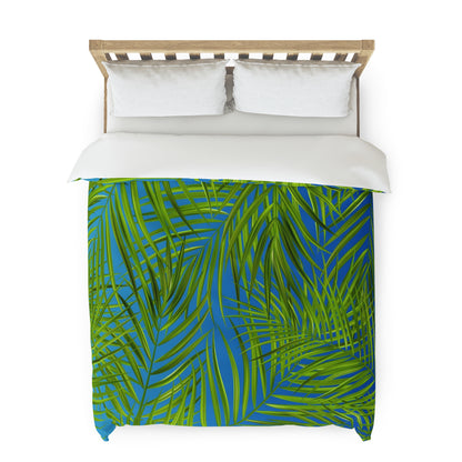 Tropical Palm Leaves Duvet Cover