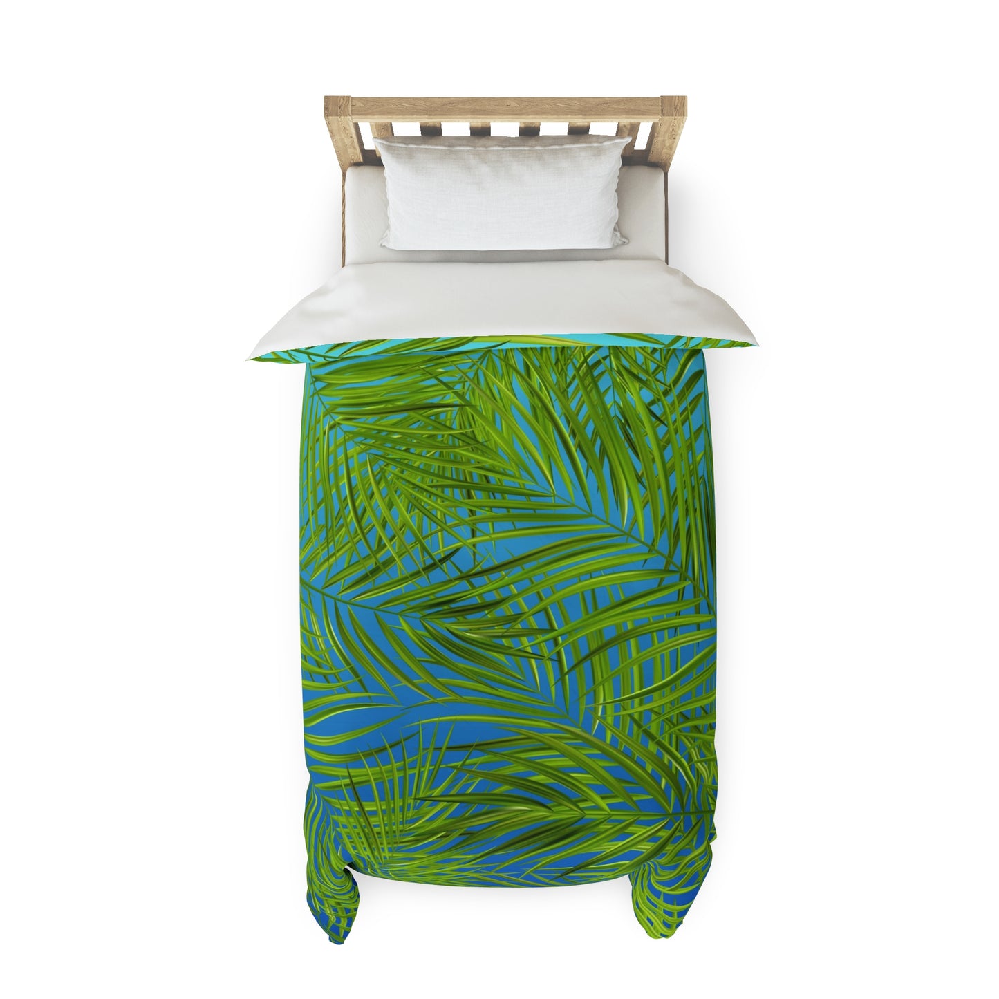 Tropical Palm Leaves Duvet Cover