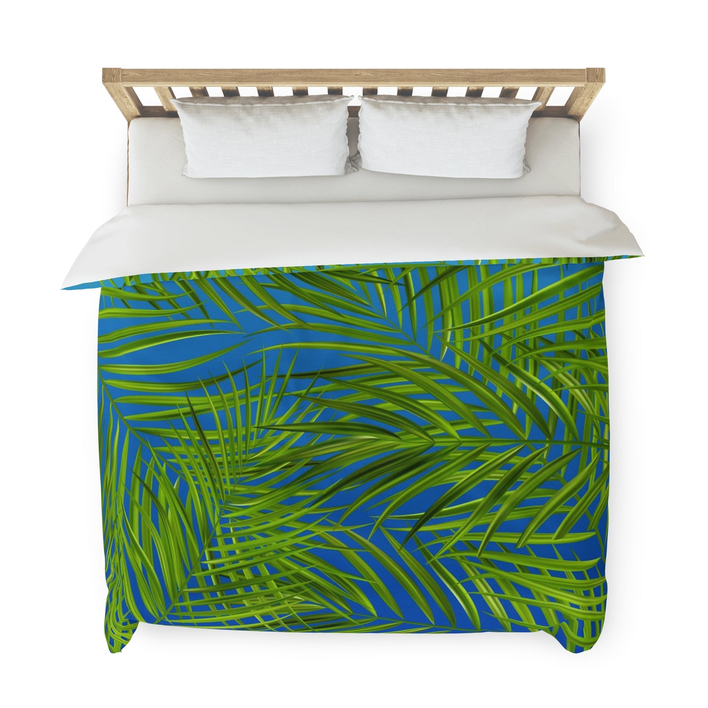 Tropical Palm Leaves Duvet Cover