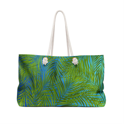 Tropical Palm Leaves Weekender Bag