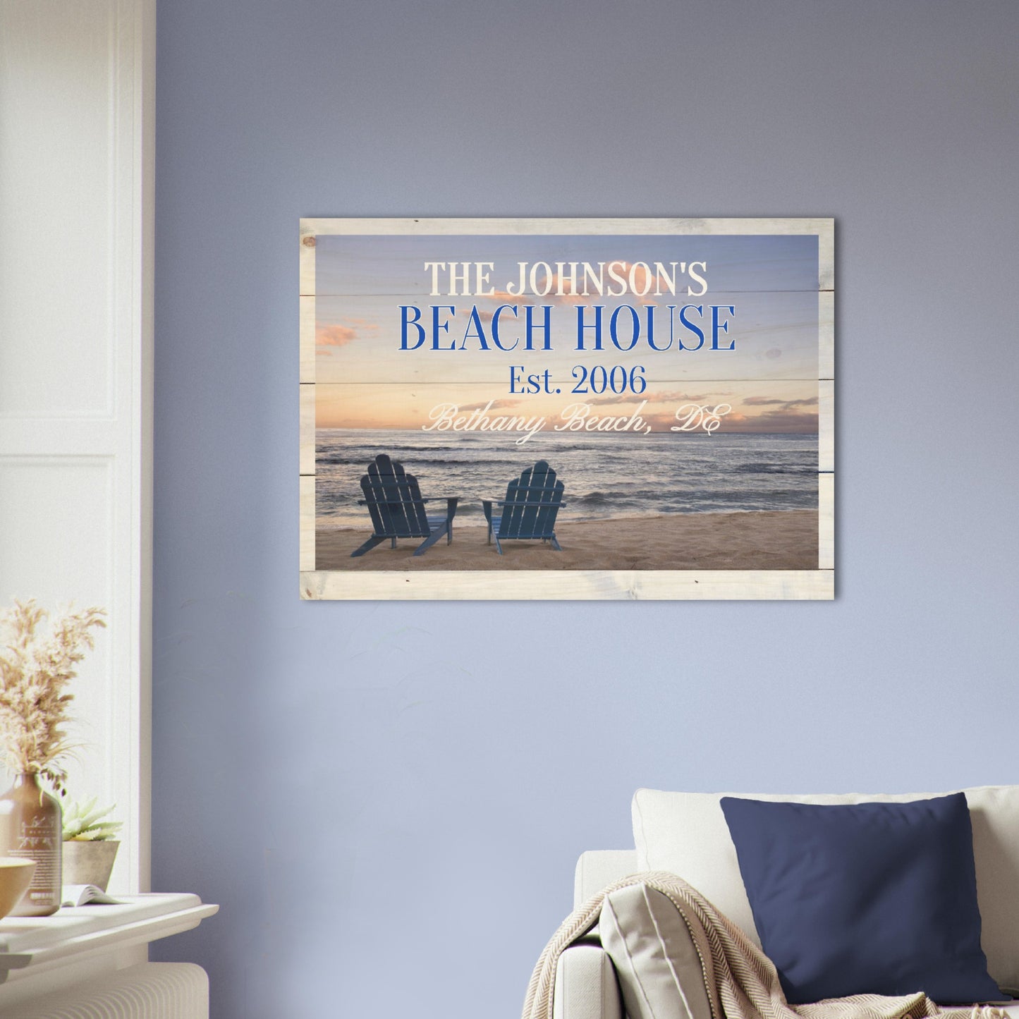 Personalized Wood Sign for your Beach House