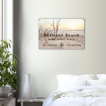 Personalized Beach Location Sign