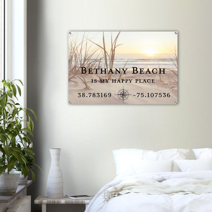 Personalized Beach Location Sign